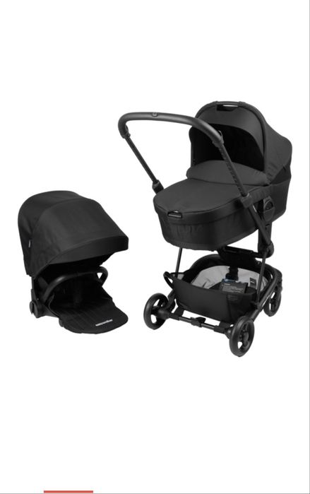 Коляска детская черная