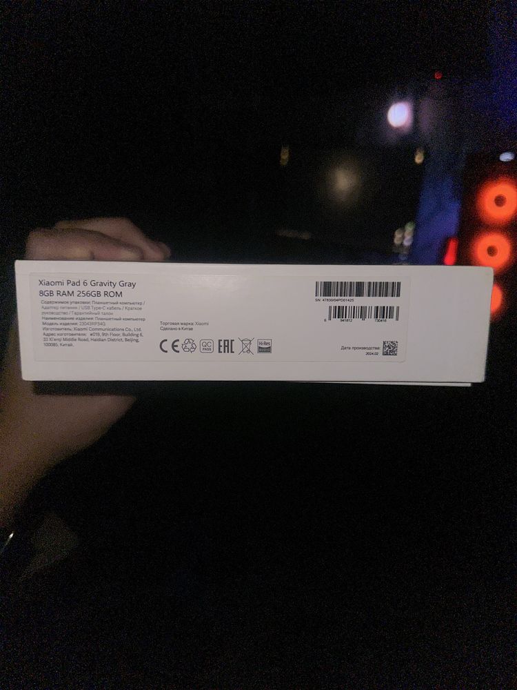 Xiaomi Pad 6 Gravity Gray 8/256 144Hz в идеальном состоянии
