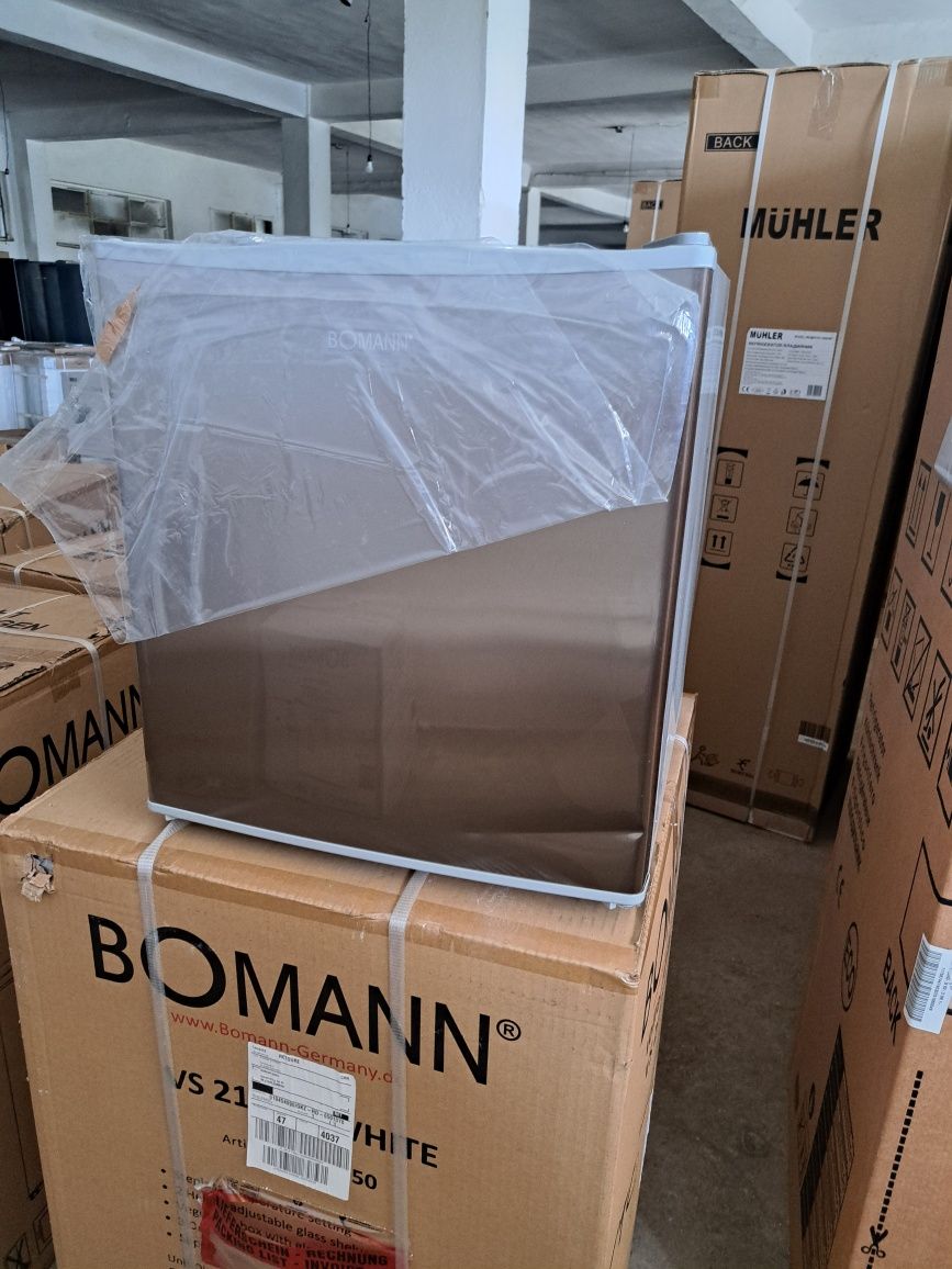Нов мини бар/малък хладилник Боман/Bomann 42 литра инокс