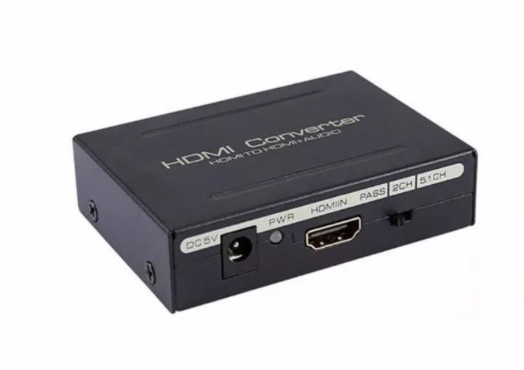 Convertor HDMI 1080p cu HDMI Optical + SPDIF + RCA L/R Audio NOU