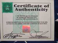 Certificat autenticitate