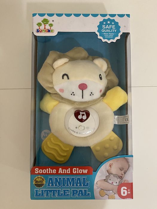 Погремушка музыкальная Львенок с прорезывателями для зубов (6+ мес)