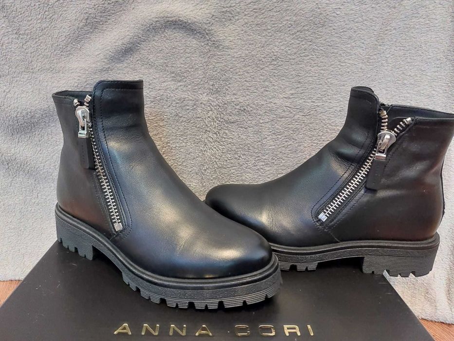 Botine dama negre piele naturala