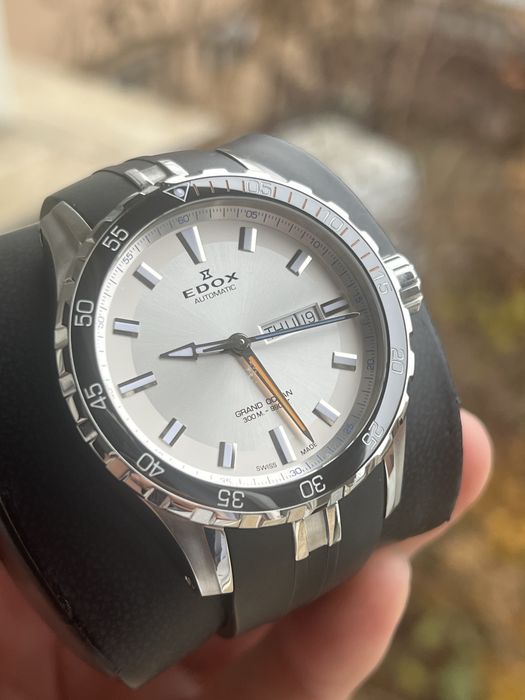 Vand ceas Edox Grand Ocean automatic, diver 300M, 44mm