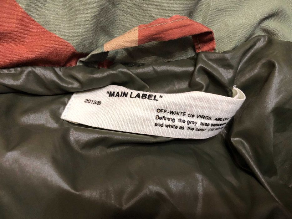 Off-White Camouflage зимнo яке M