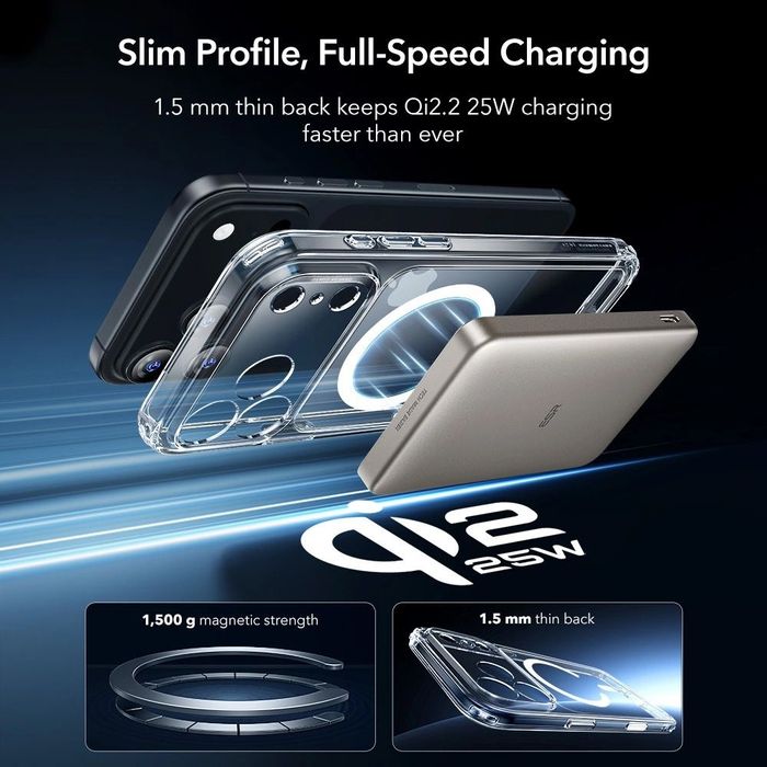 iPhone 17 Pro Max Air / ESR 360 Classic Hybrid HaloLock кейс протектор