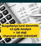 Buxgalteriya o'rgatamiz shogirdlik kursi 1C soliq didox buxgalter