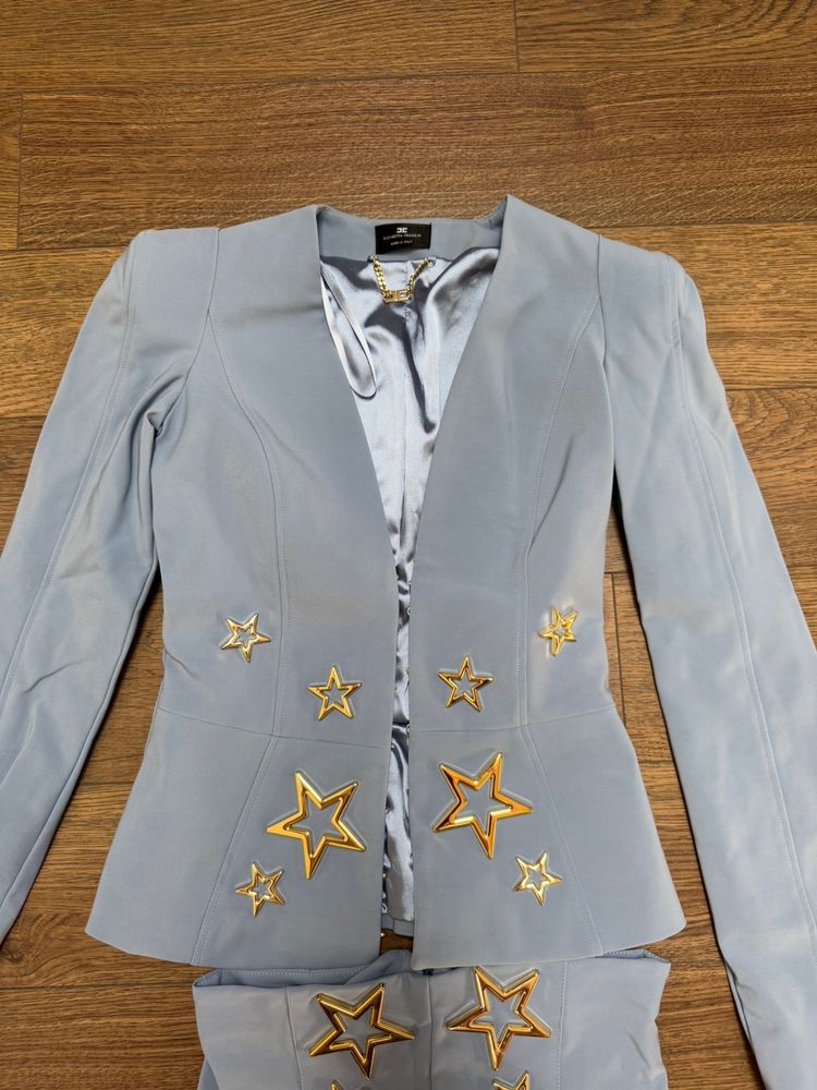 Син костюм Elisabetta Franchi