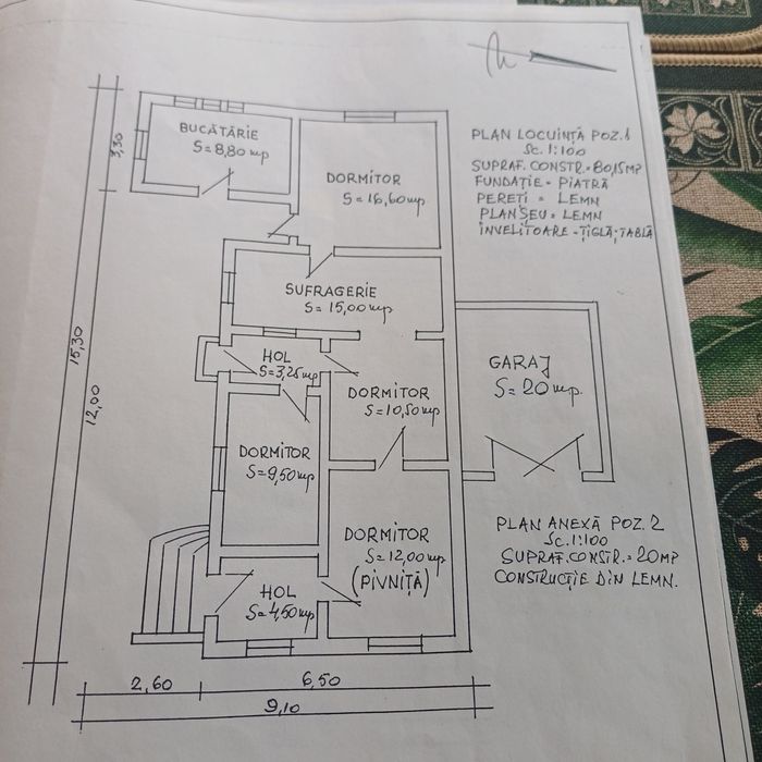 Casa vacanta/teren 800mp