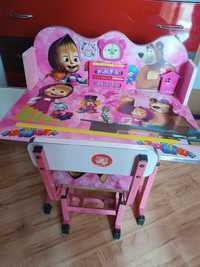 Детска маса / чин със стол Маша и мечока