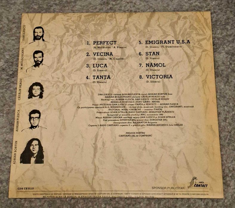 Vinil vinyl TIMPURI NOI - 1992, impecabil