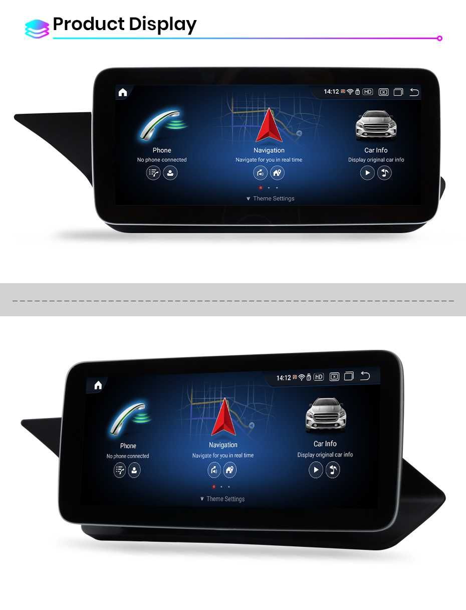 Navigatie Android Mercedes Benz E Class W212 C207 2009 - 2016 4GB Ram