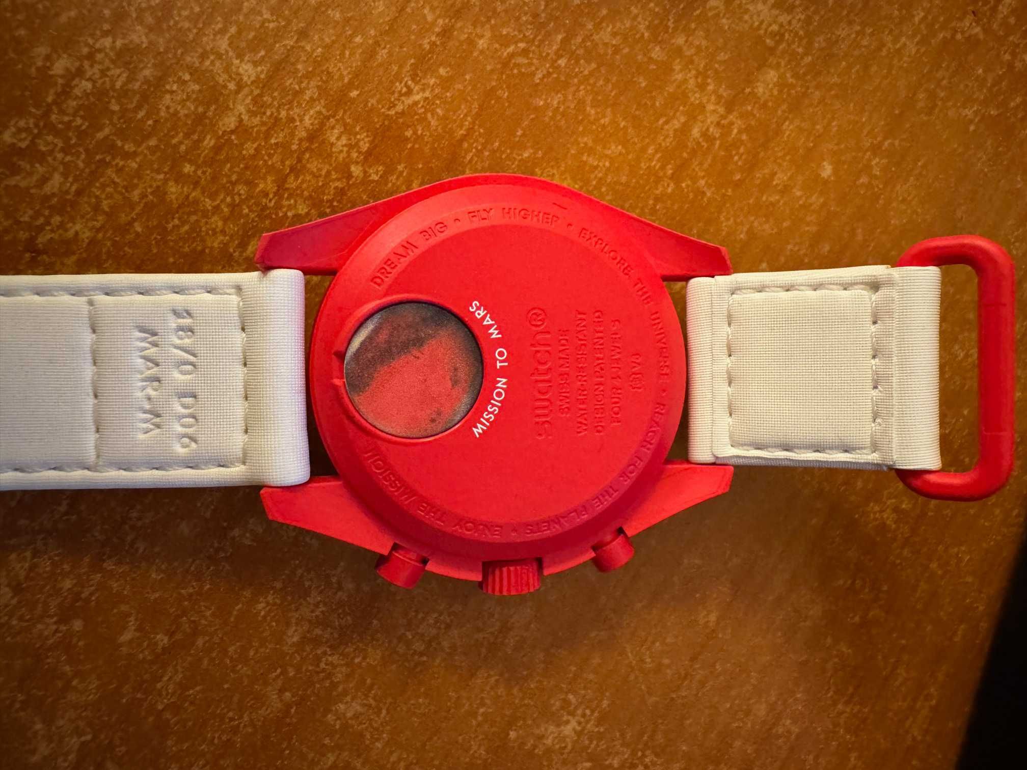 Swatch x Omega Mission to Mars SO33R100 Nou cu eticheta