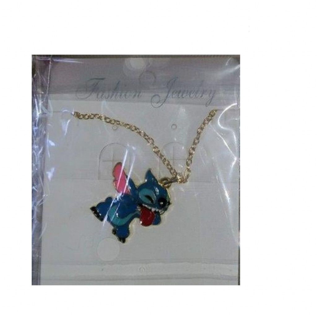 Детско колие с метална висулка Stitch