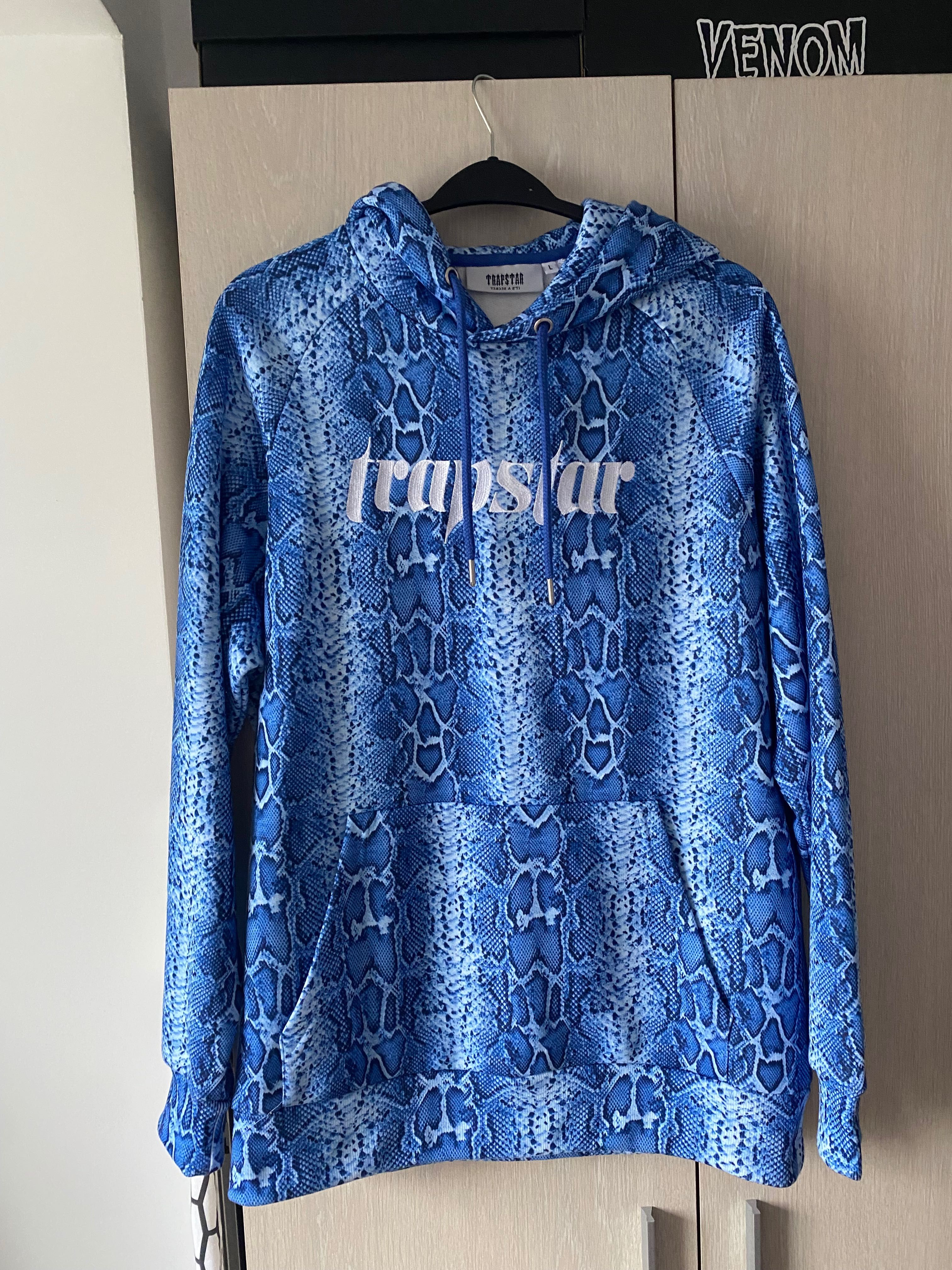 Hanorac Trapstar Ironblade Hoodie - Blue Snake Marime L