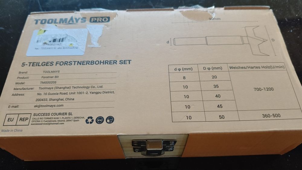 Set de Burghie Forstner TOOLMAYS PRO – 5 piese
