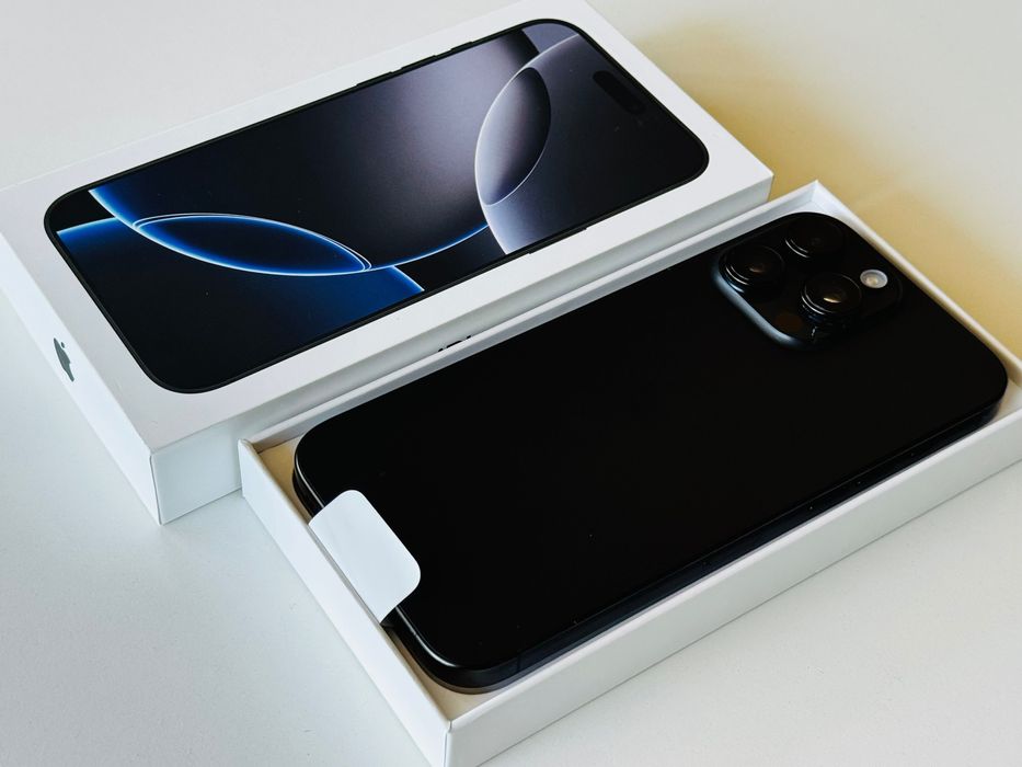 Iphone 16 Pro 128GB Black Като нов! Гаранция 6 месеца