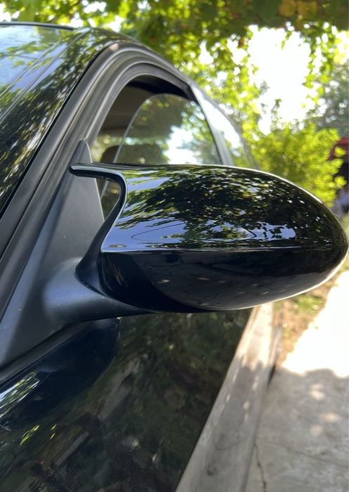 Capace oglinda negru lucios M batman BMW Seria 3 E90 E91 E92 2005-2008