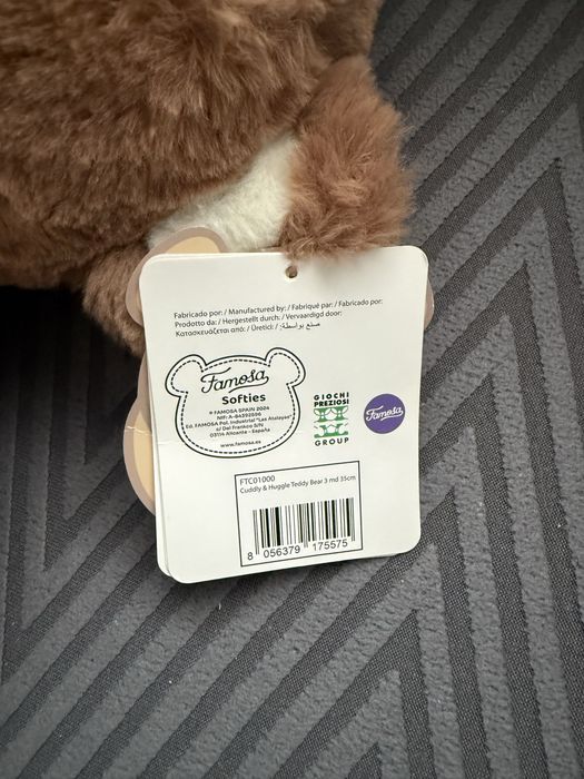 Urs de plus, nou, cu eticheta, 50 cm, maro cuddly and huggy teddy bear