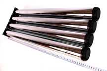 Set 4 picioare de masa metalice, inox, lungimea 85 + 5 cm, NOI