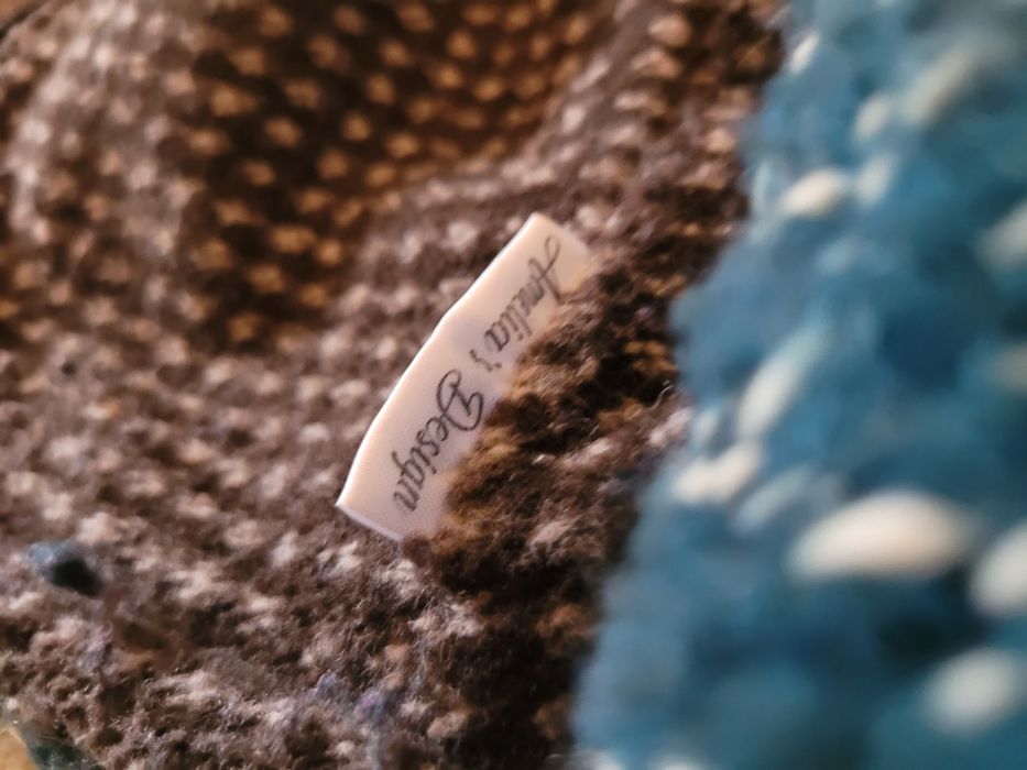 Set din lână fiartă reversibila, 800 GSM, 12 18 luni,