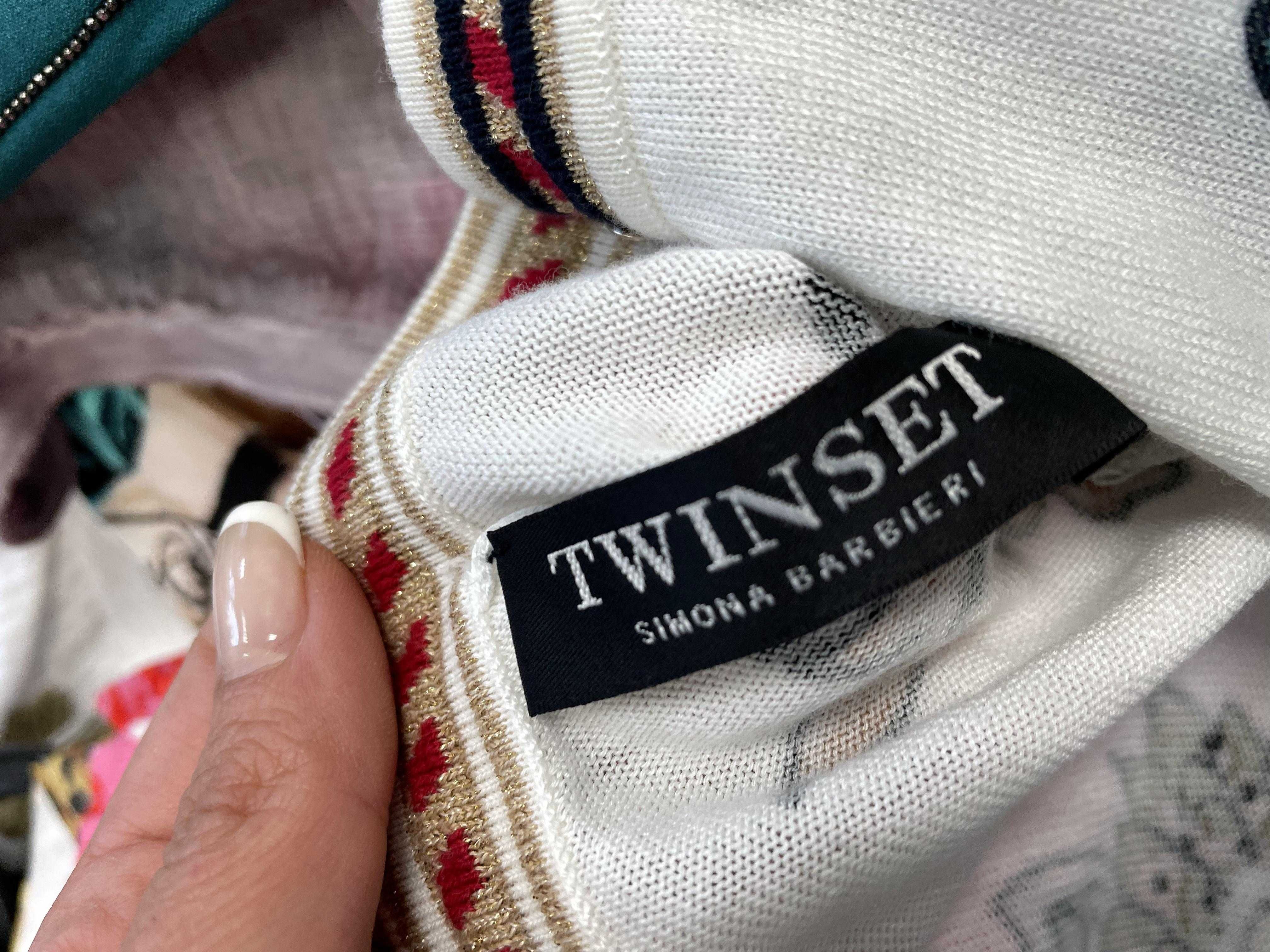 TWINSET размер M / L шарена жилетка на цветя