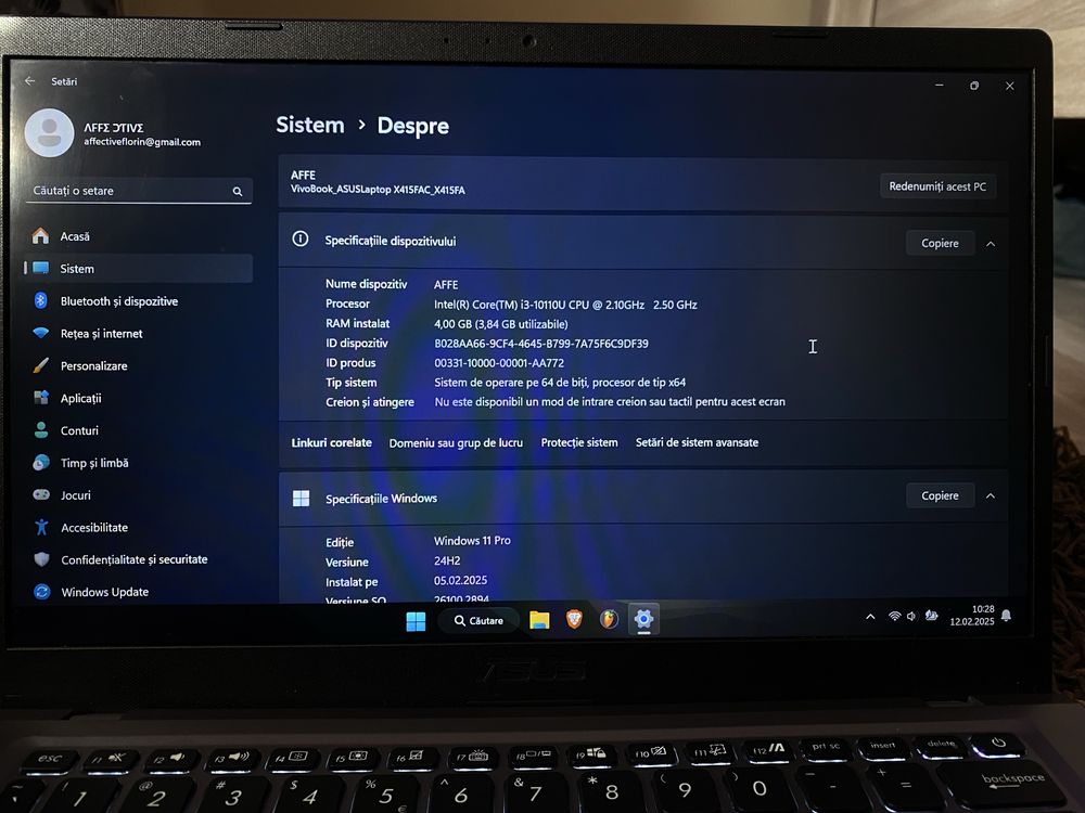 Laptop Asus X415FAC
