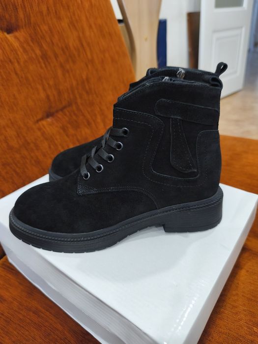 Сапоги зимние новые Турция женские, ботинки натуральная замша и мех!!!