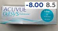 Линзы контактные (- 8) ACUVUE OASYS 1-Day with HydraLuxe