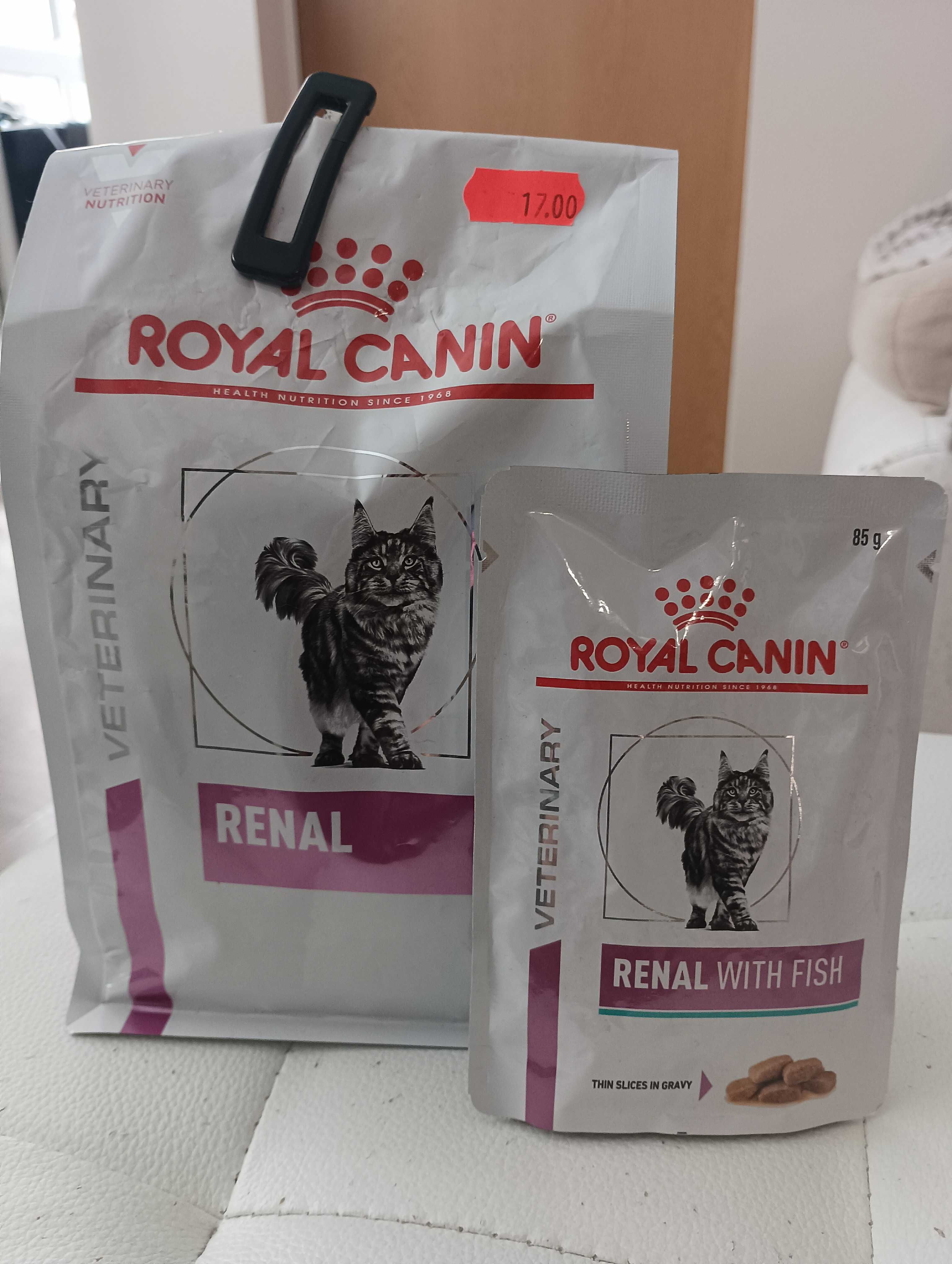 Лечебна храна Renal Veterinary Royal Canin за котки ,  гранули и пауч