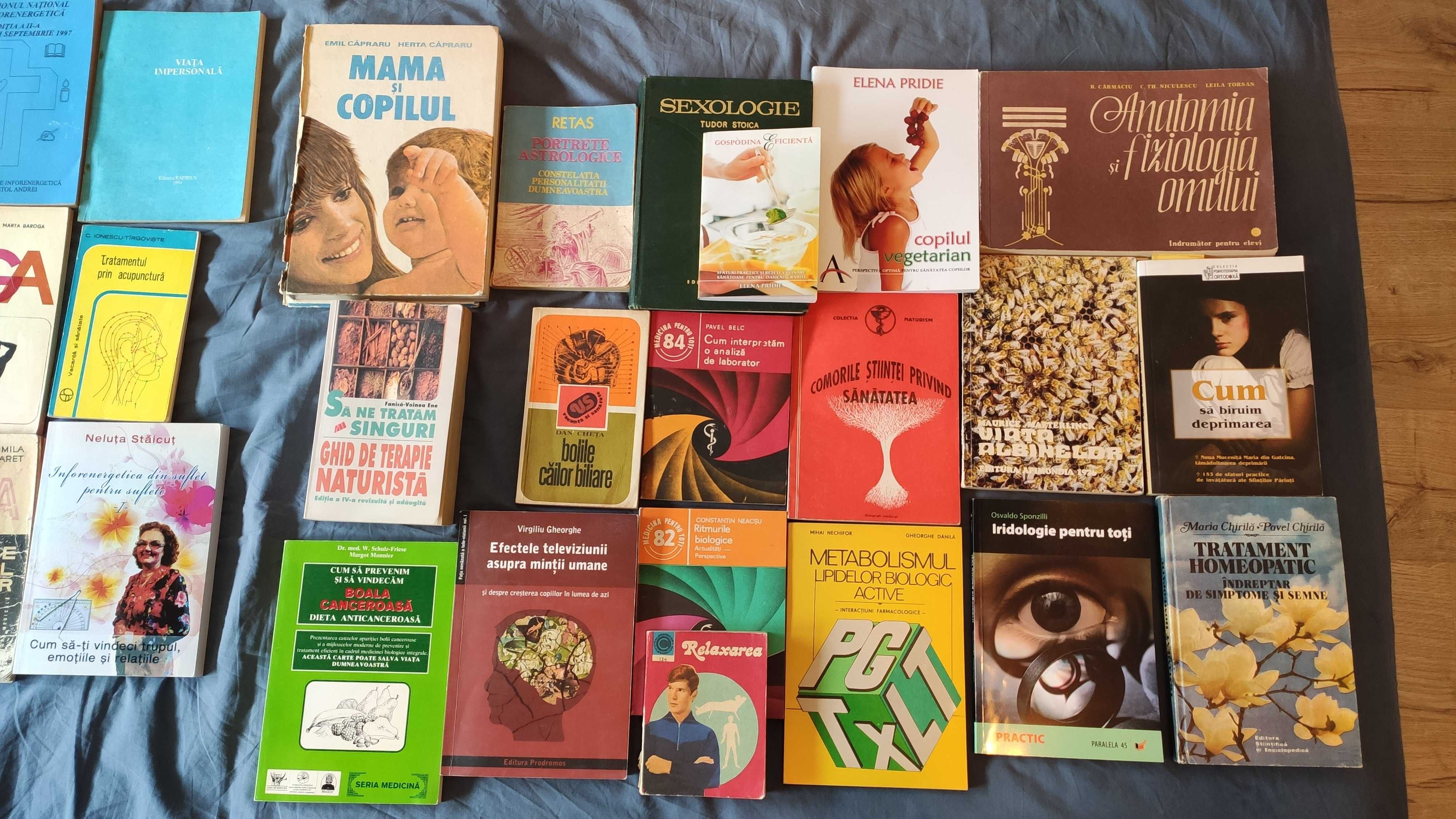 Cărți sănătate, sexologie, biologie, acupunctură, nutriție, terapie...