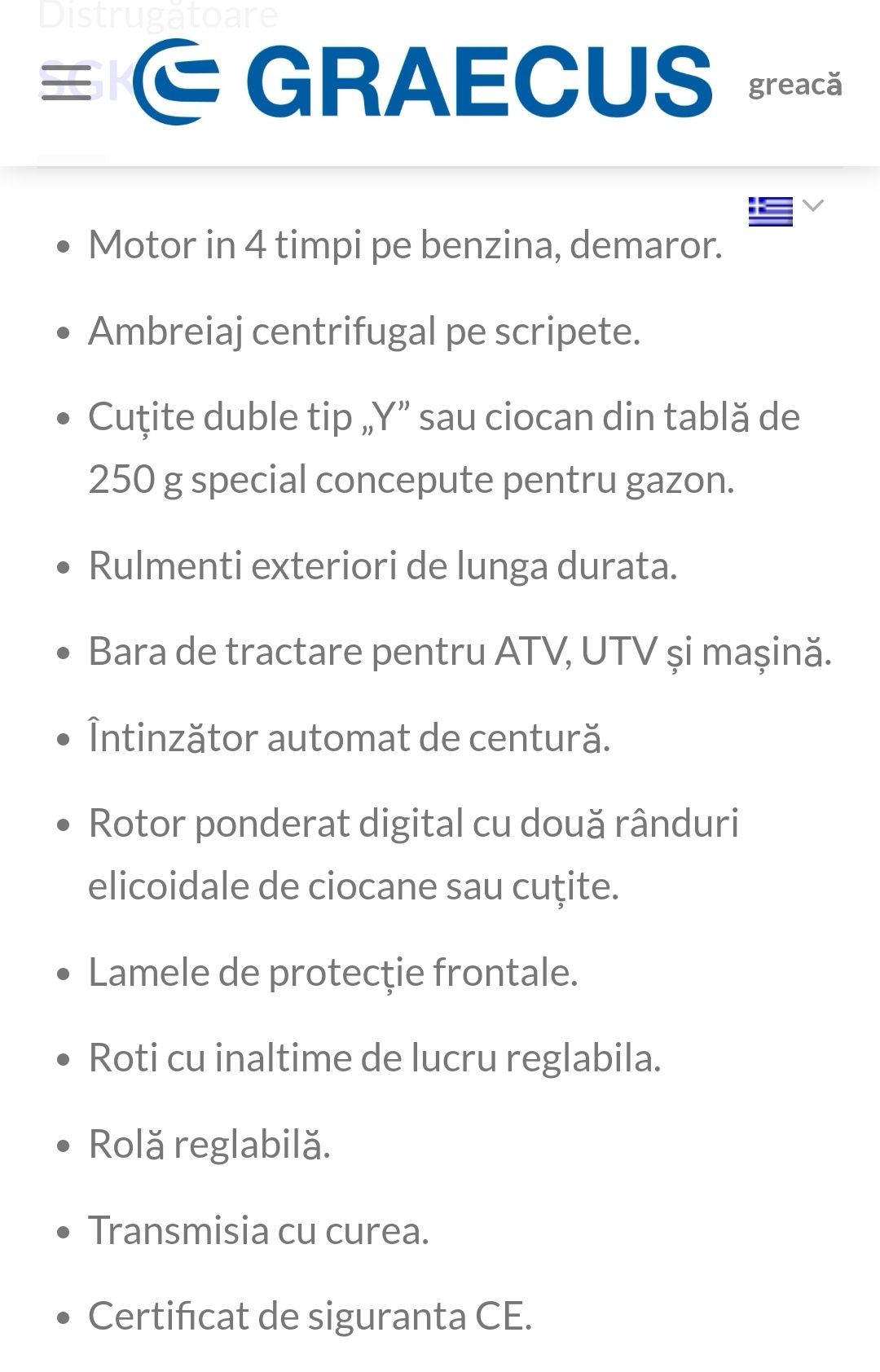 Tocătoare cu ciocanele pentru atv, produs nou garantie, piese schimb