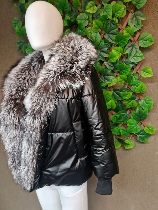Geaca de fas cu blana naturala