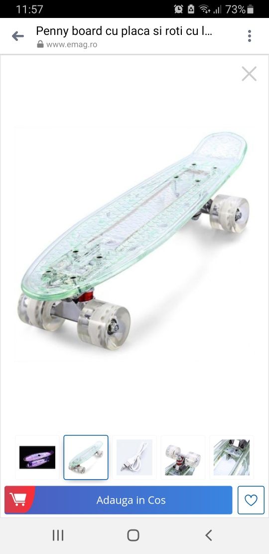 Penny board (skate board) cu leduri