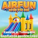 Casute Gonflabile si Tobogane pentru copii, trambuline