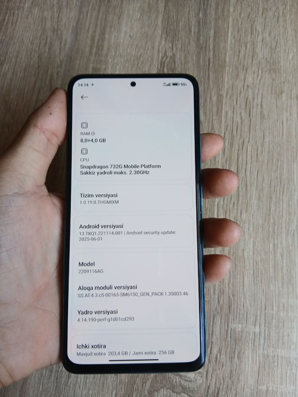 Redmi not 12 pro 256ga8
