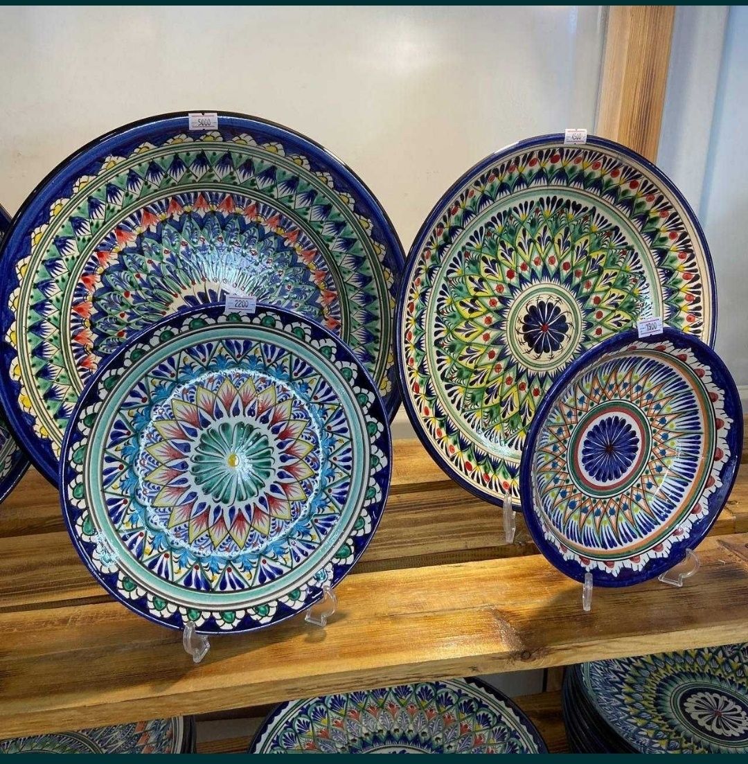 Узбекская керамическая посуда риштан в Уральске