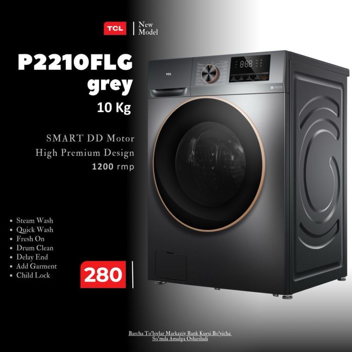 стиральная машина TCL kir yuvish mashinasi