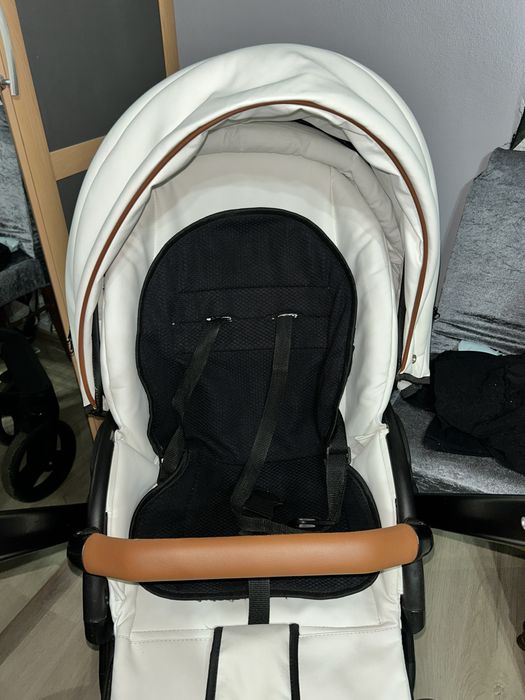Vând cărucior 3 in 1 Krausman Topaz Lux, Alb