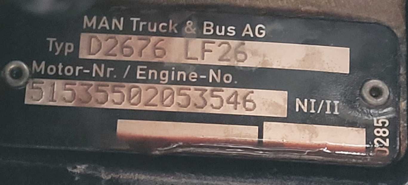 Motor complet camion MAN D2676 LF26 EURO6- Piese de motor camioane MAN