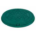 Capac de canalizare pentru grădină 730mm, verde