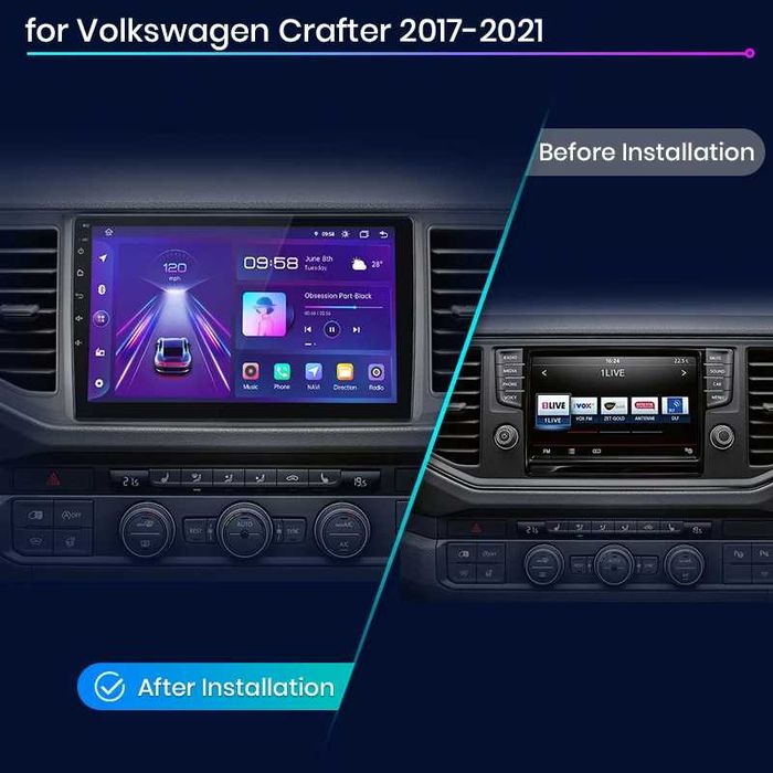 Navigatie Dedicata VW Crafter (2017 - 2021), 10Inch, BT, WiFi, Carplay