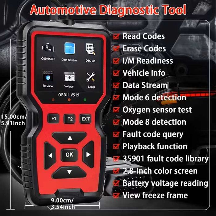 Диагностичен скенер за автомобили OBD2