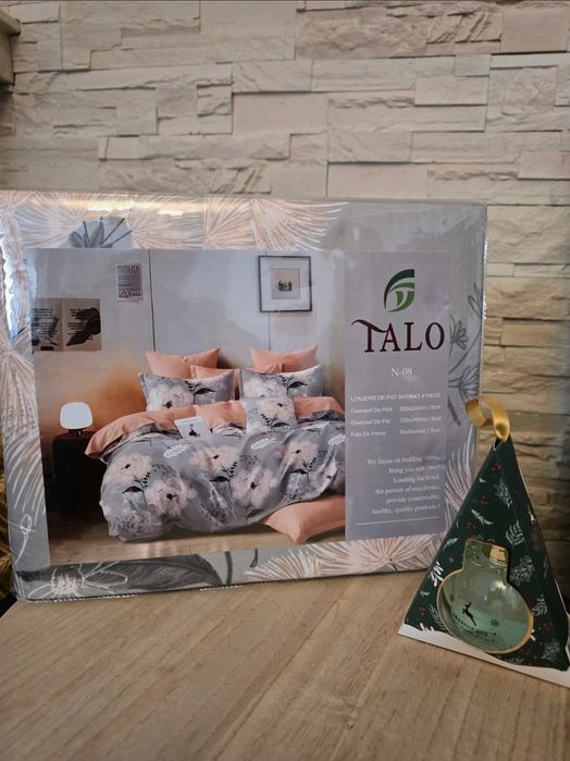 Lenjerie pat King Size 4 piese 230x245cm