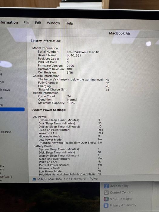 Macbook air M2 16/512 15-inch