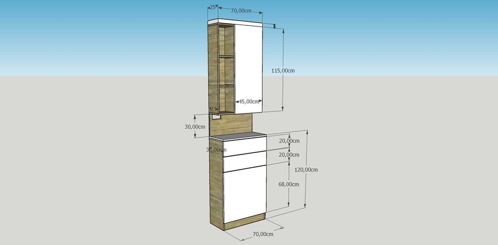 Нови горен и долен шкаф