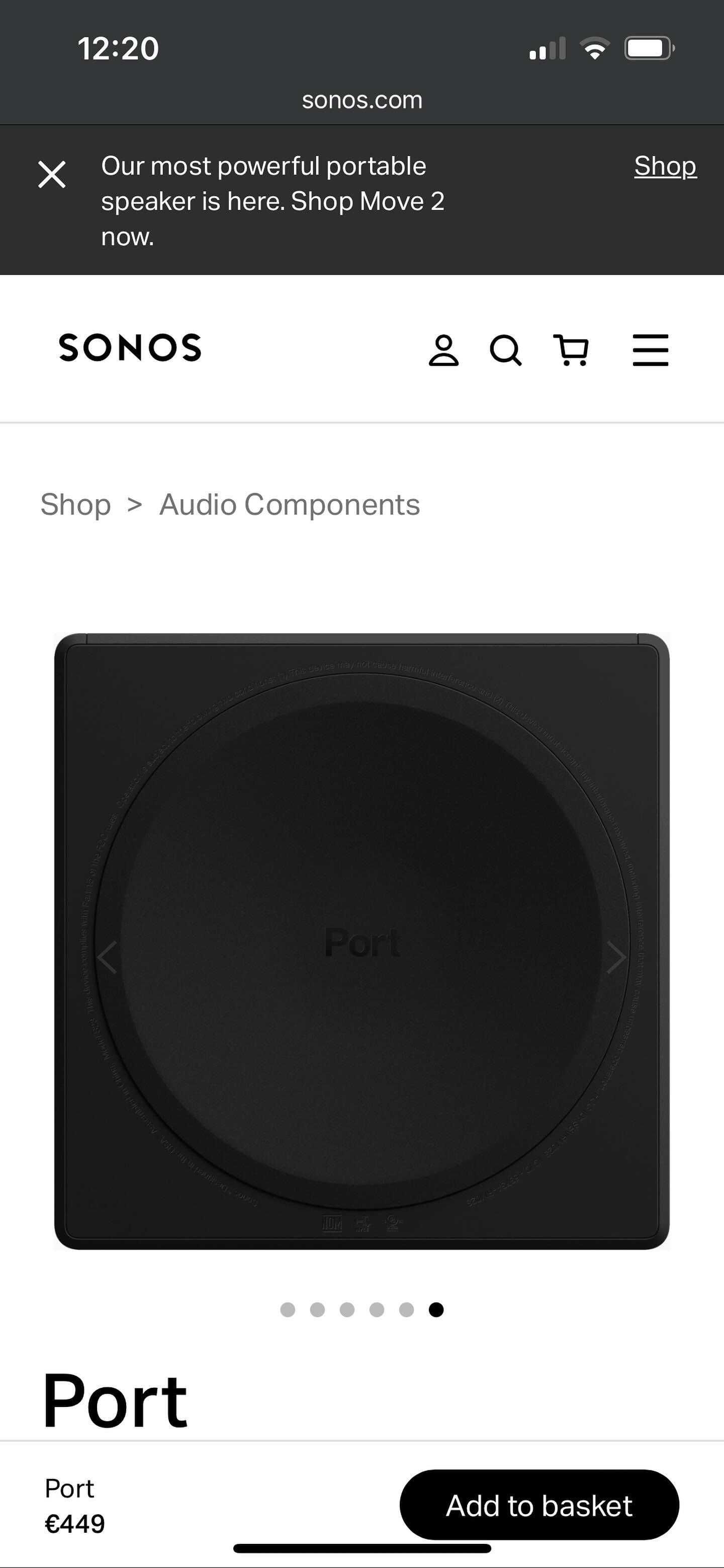 Порт Sonos One Port