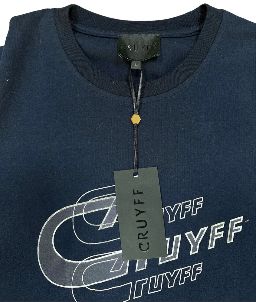 Тъмносиня Мъжка тениска Cruyff , БЕЗПЛАТНО ВРЪЩАНЕ!