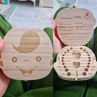 Дървена кутийка за млечни зъбки на дете Момче/Момиче