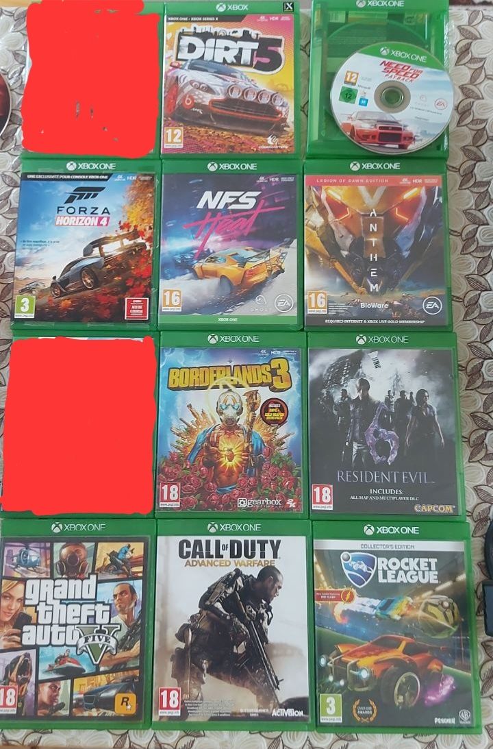 Xbox One 500GB + kinect сензор + 10 Игри + 4 джойстика